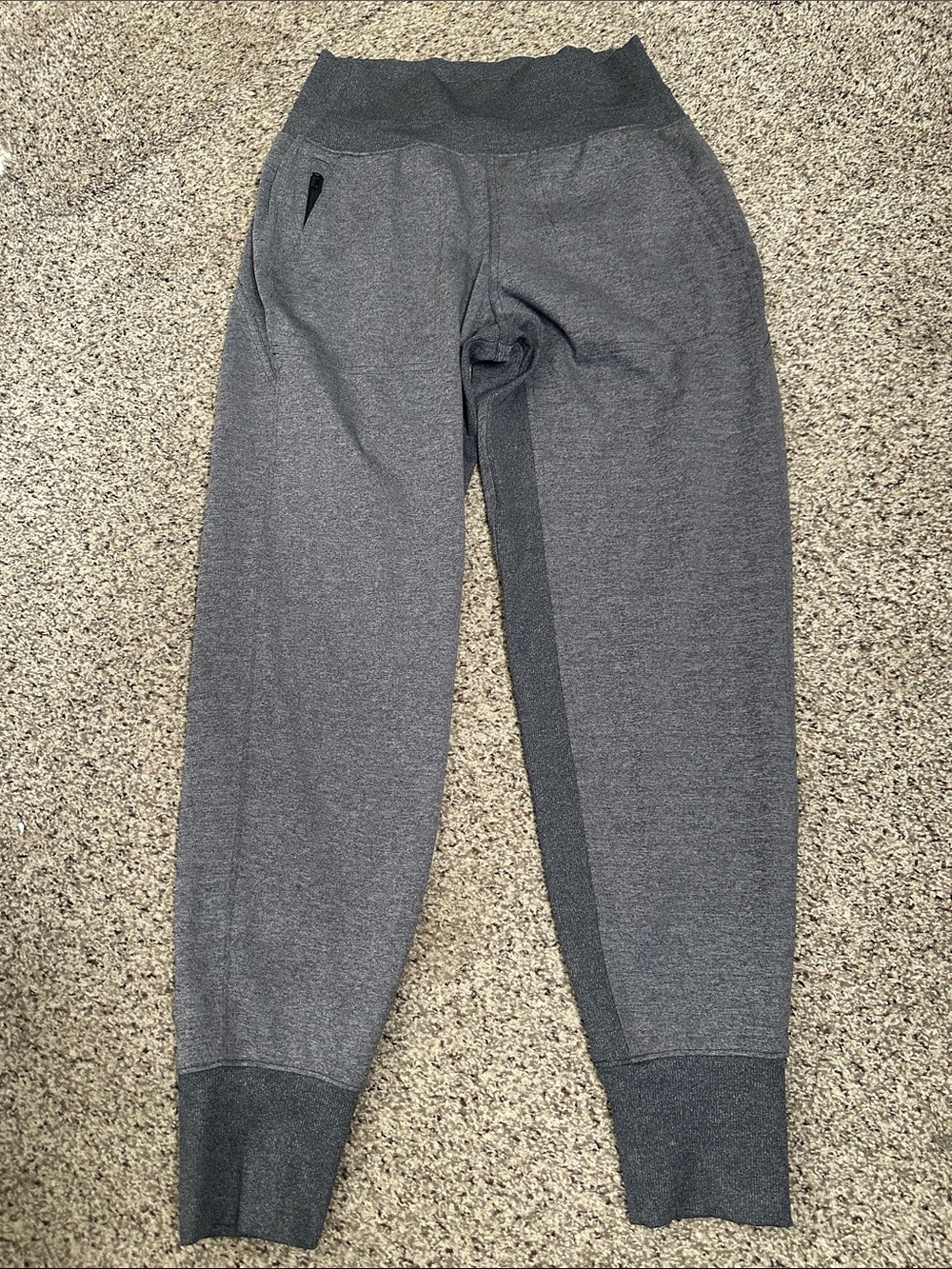 Athleta gray joggers elastic band five pockets size XS gym workout athletic